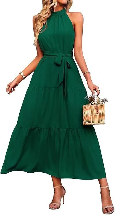 Robe longue à volants dos nu – vue 12