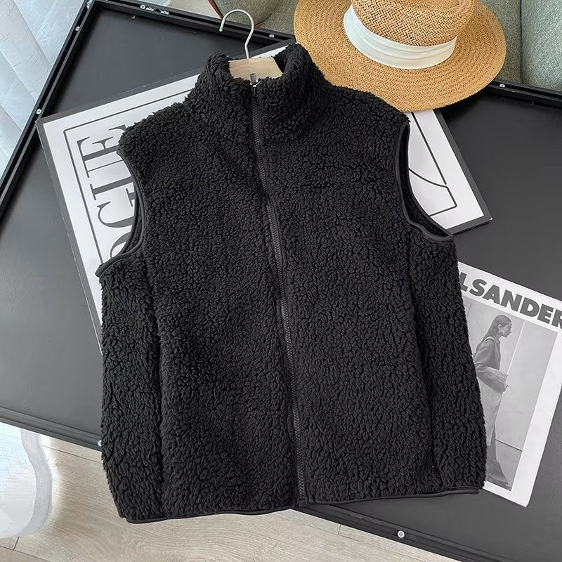 Gilet sans manches en polaire effet mouton – vue 6