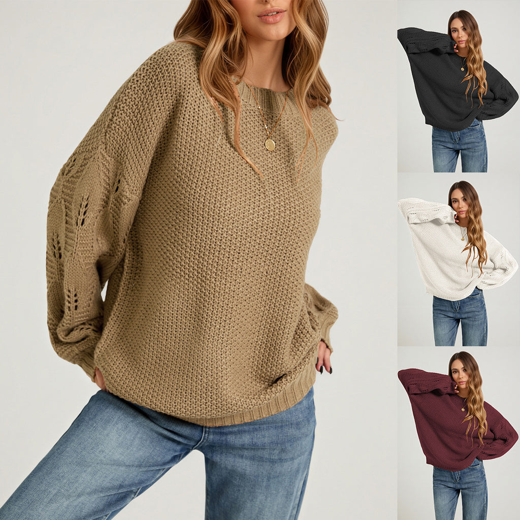 Pull ample en maille texturée – 4 coloris