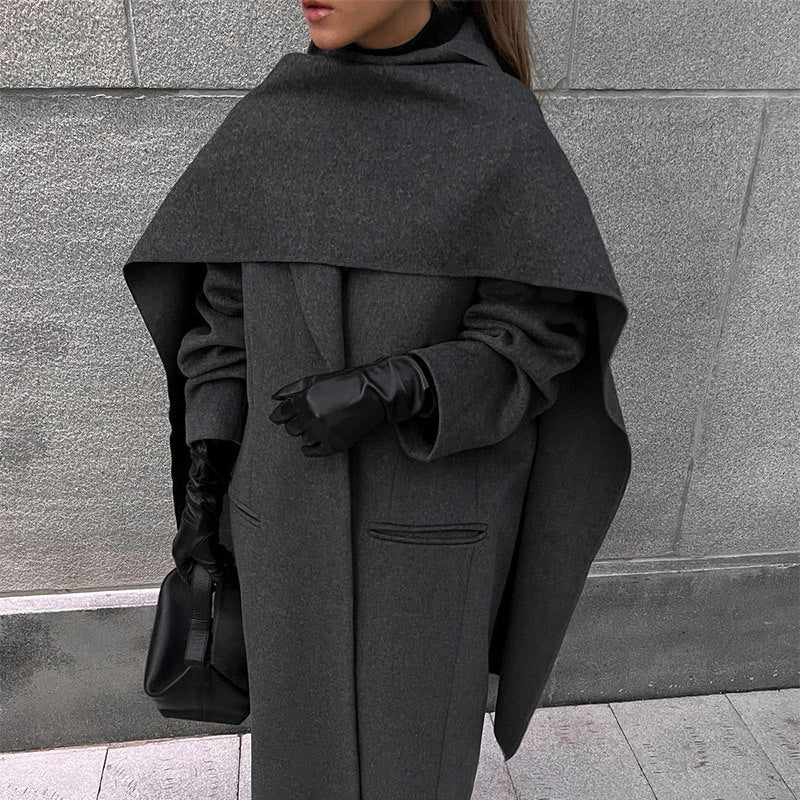 Manteau à col écharpe