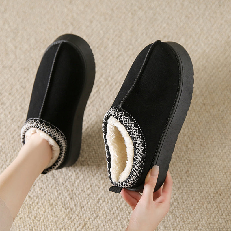 Bottines fourrées en suédine – vue 4
