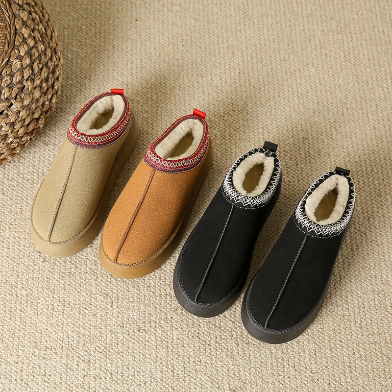 Bottines fourrées en suédine – vue 5