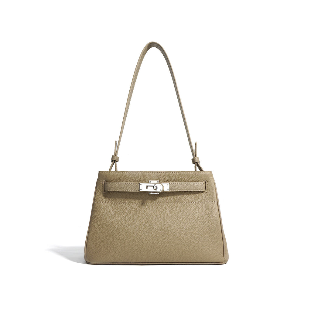 Sac porté épaule en cuir de vachette – vue 5