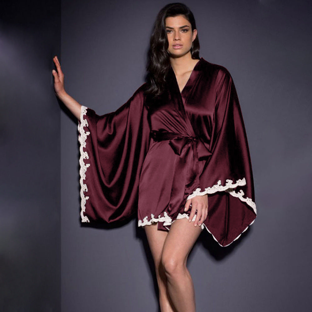 Kimono d’intérieur à manches en dentelle – vue 3