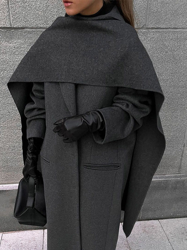 Manteau à col écharpe – vue 7