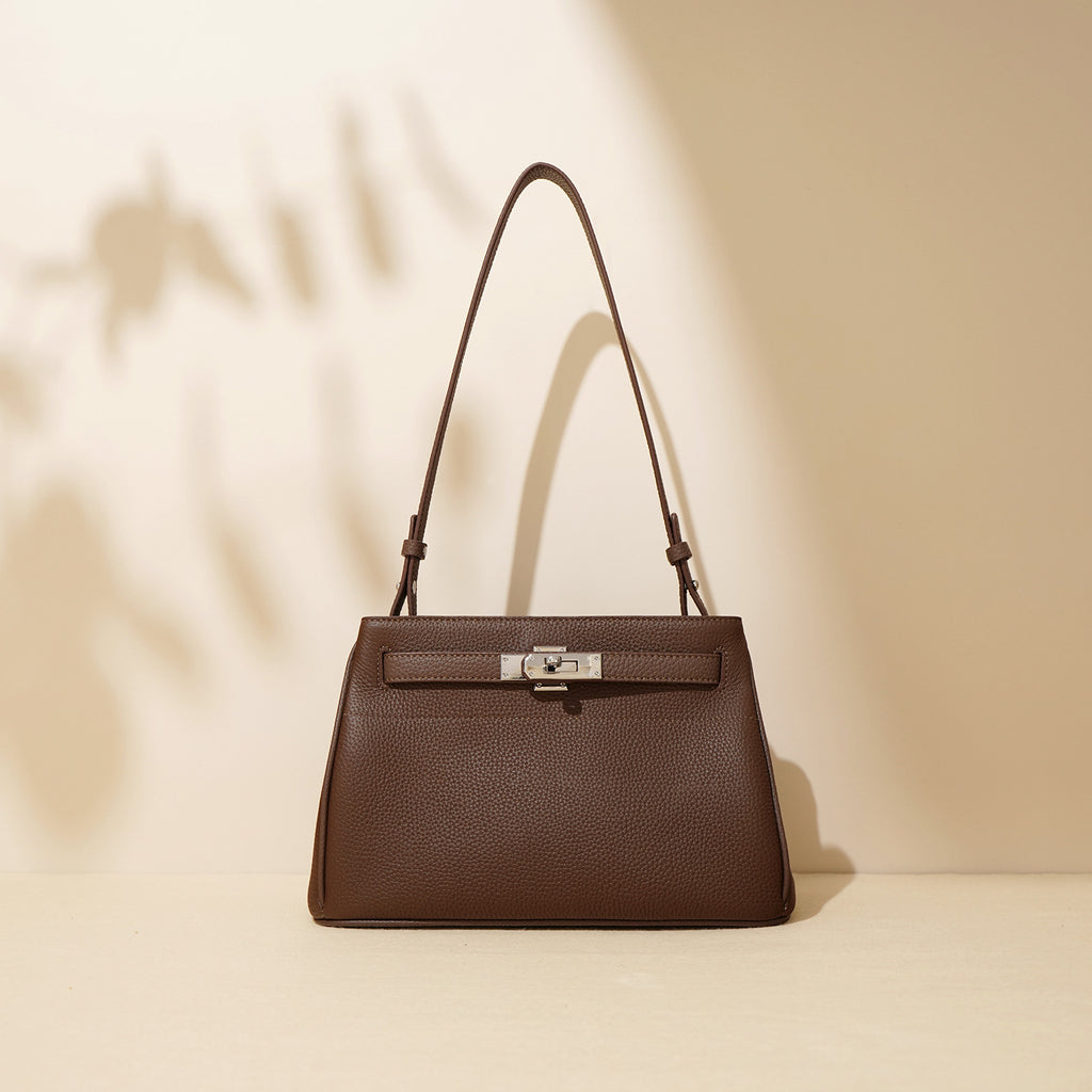 Sac porté épaule en cuir de vachette – vue 3