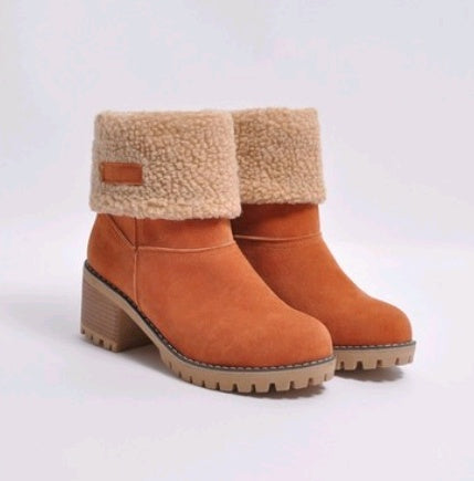 Bottines en suédine à talon épais – vue 10