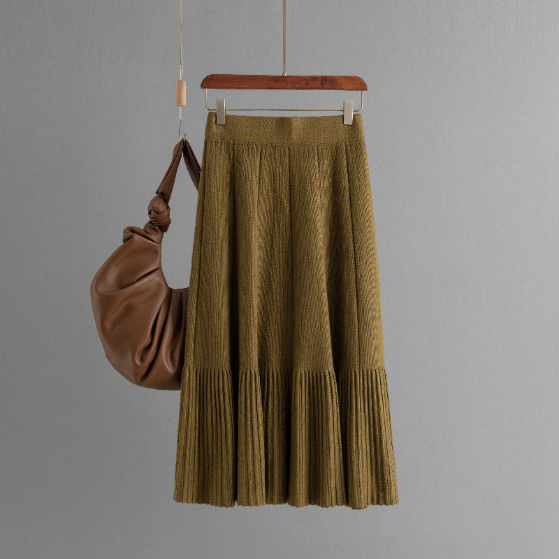 Jupe midi plissée taille haute – vue 6