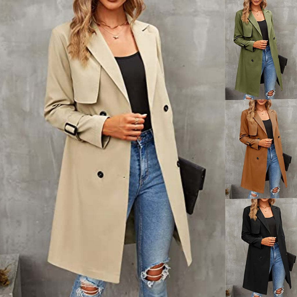 Manteau croisé coupe ajustée