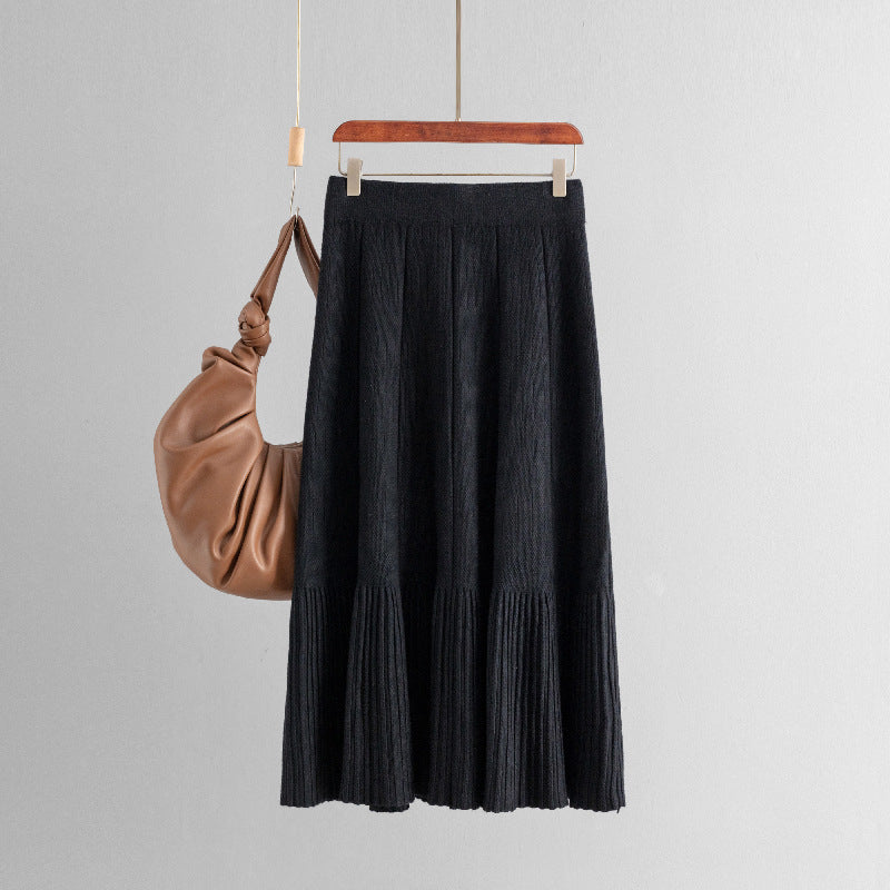 Jupe midi plissée taille haute – vue 2