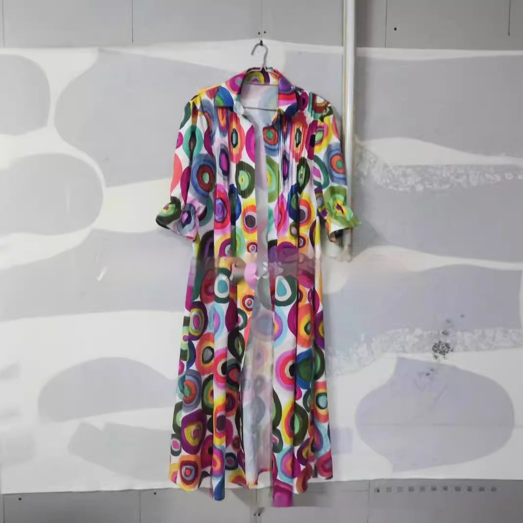 Robe trapèze imprimée – vue 5