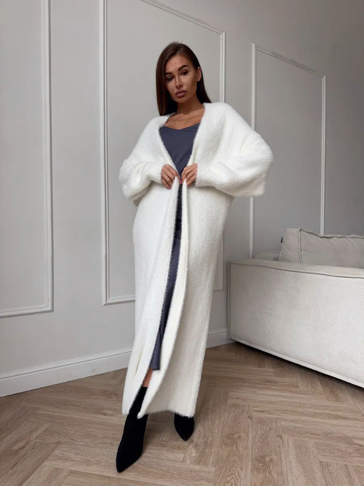 Gilet long effet vison – vue 7