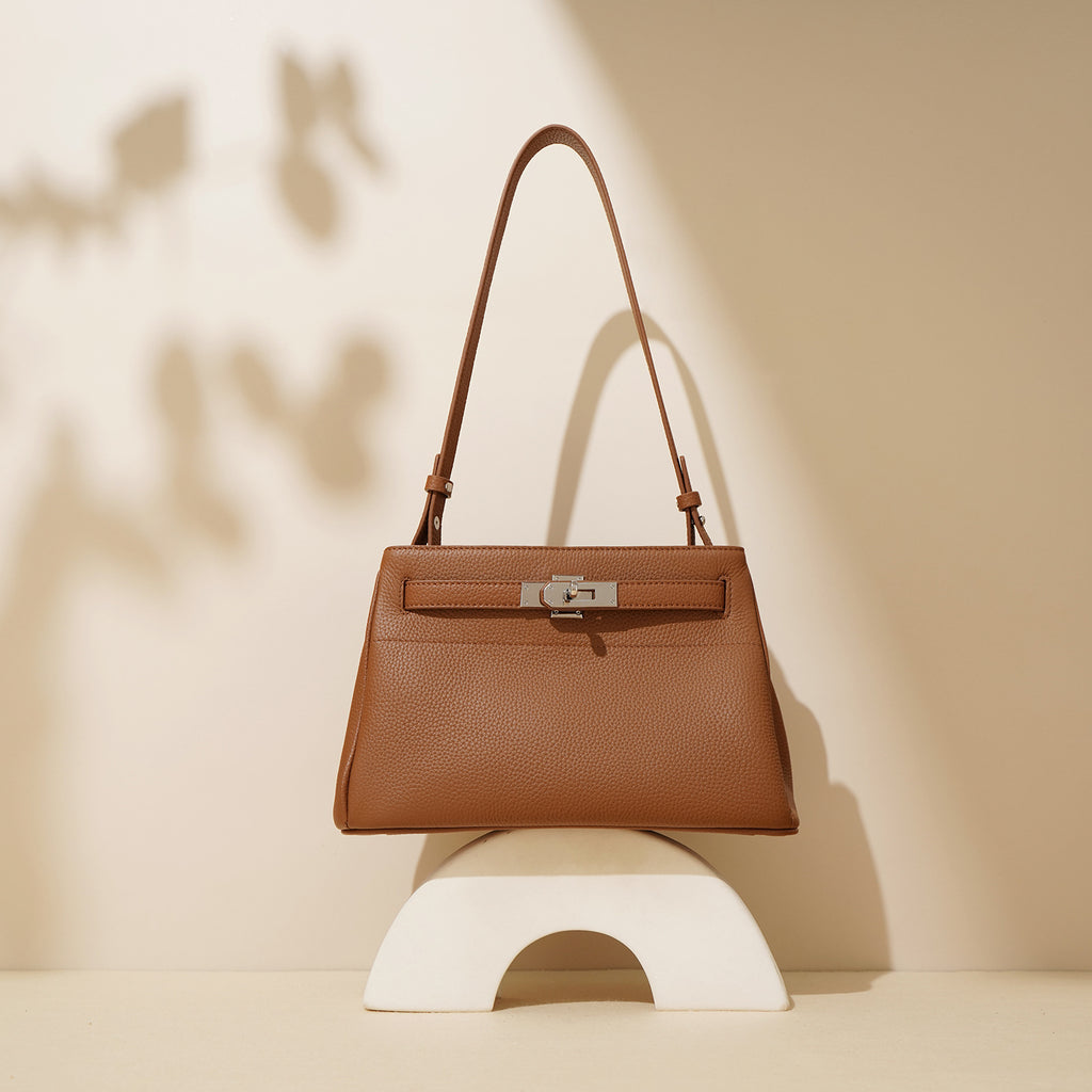Sac porté épaule en cuir de vachette