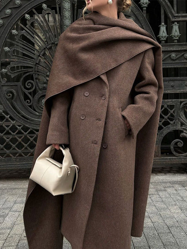 Manteau à col écharpe – vue 6
