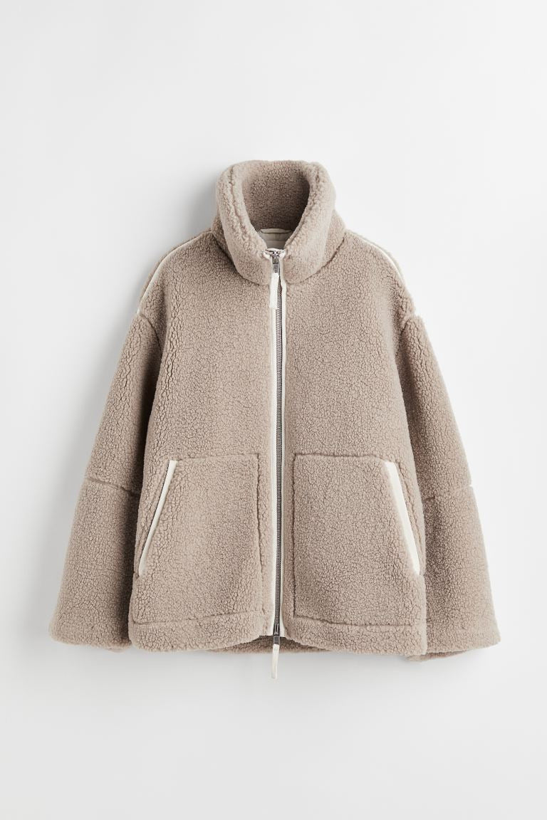 Veste zippée en maille alpaga – vue 14