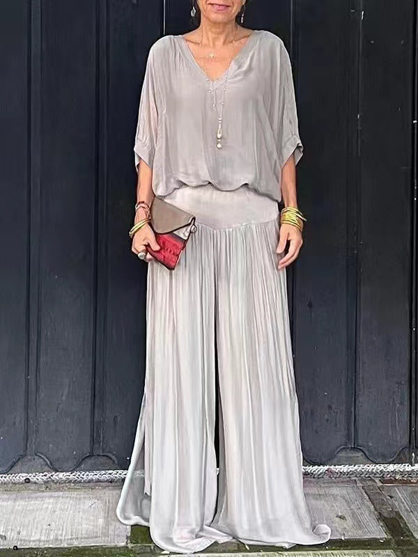 Ensemble en mousseline haut et pantalon court – vue 11