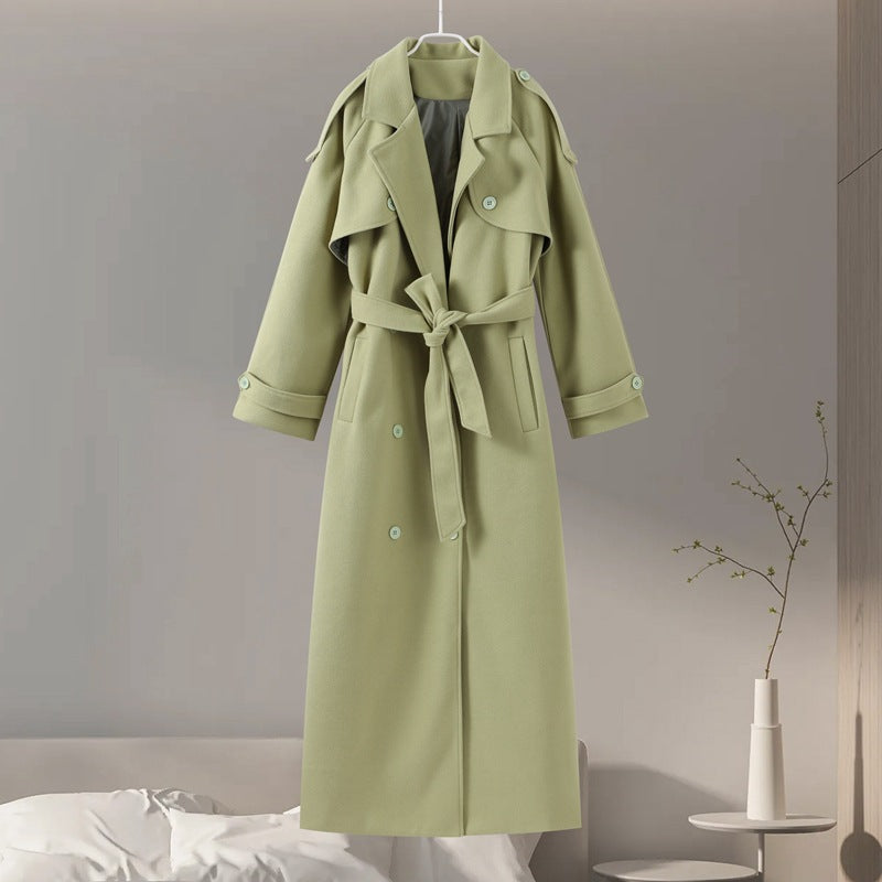 Manteau long ceinturé à revers – vue 6