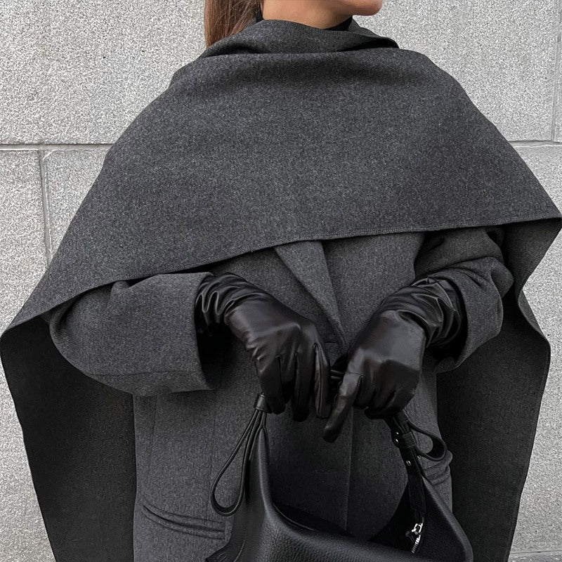 Manteau à col écharpe – vue 2