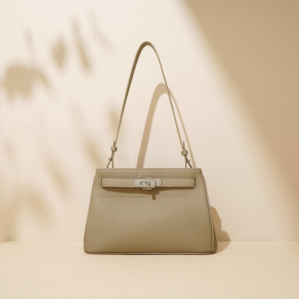 Sac porté épaule en cuir de vachette – vue 2