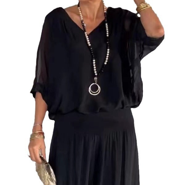 Ensemble en mousseline haut et pantalon court – vue 5