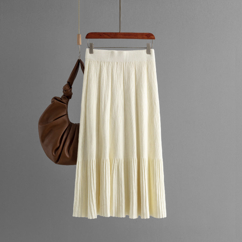 Jupe midi plissée taille haute – vue 4