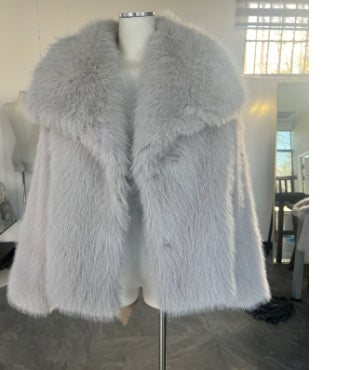Veste courte en peluche à revers – vue 17