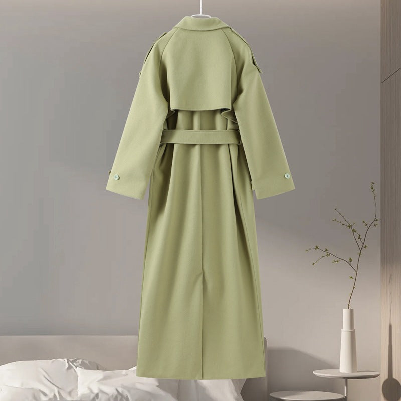 Manteau long ceinturé à revers – vue 4