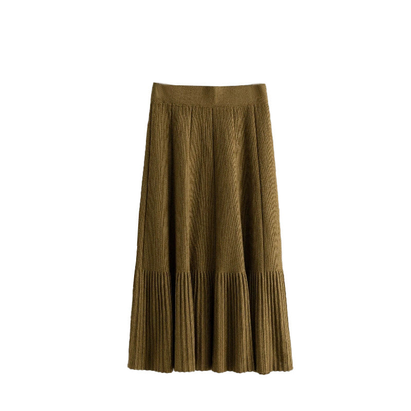 Jupe midi plissée taille haute – vue 5